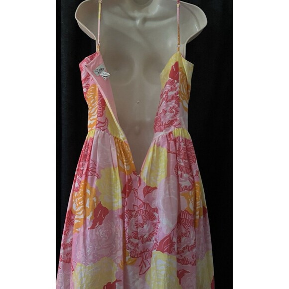 Lilly Pulitzer Winners Circle Pink Floral White Label Sleeveless Sundress Sz 8 - Picture 5 of 11